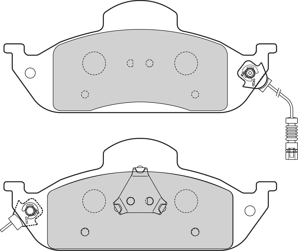 Jeu de 4 plaquettes de frein VALEO ref. 302624